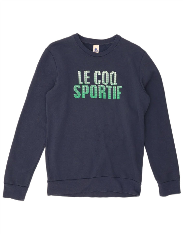 LE COQ SPORTIF Sweat-Shirt Graphique Homme Petit Bleu Marine Coton