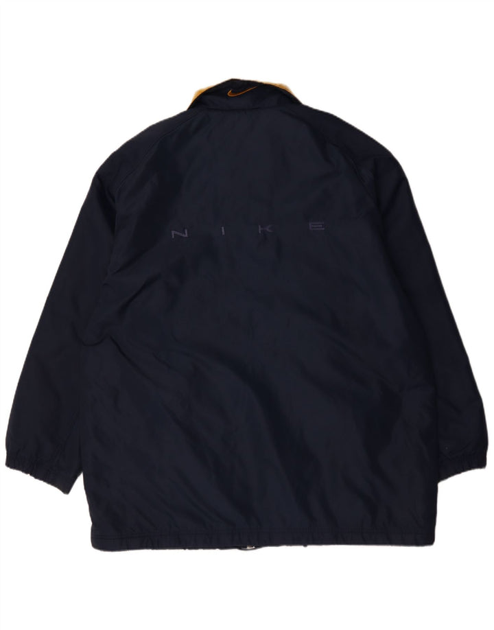 Nike Veste de pluie pour homme UK 40 Large Bleu marine Nylon