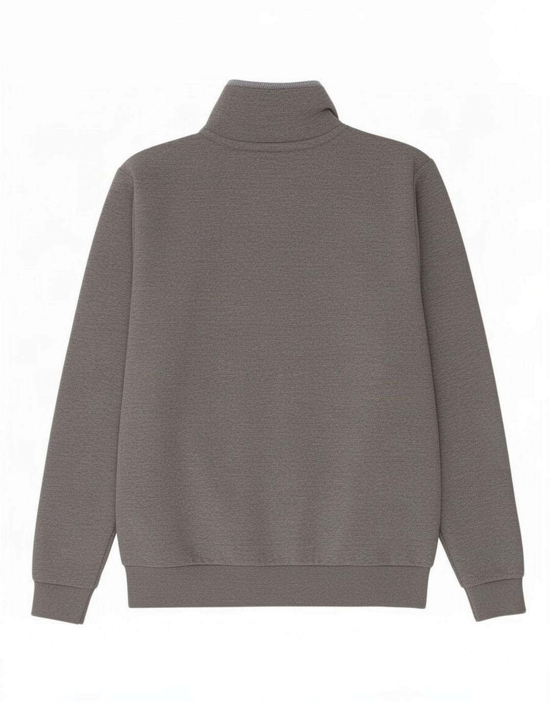 Crew Clothing Sweat-shirt à col zippé pour homme, grand, gris, polyester