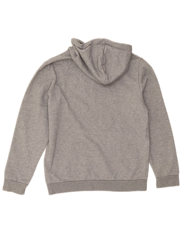 Puma Mens Graphic Hoodie Jumper Small Grey Cotton