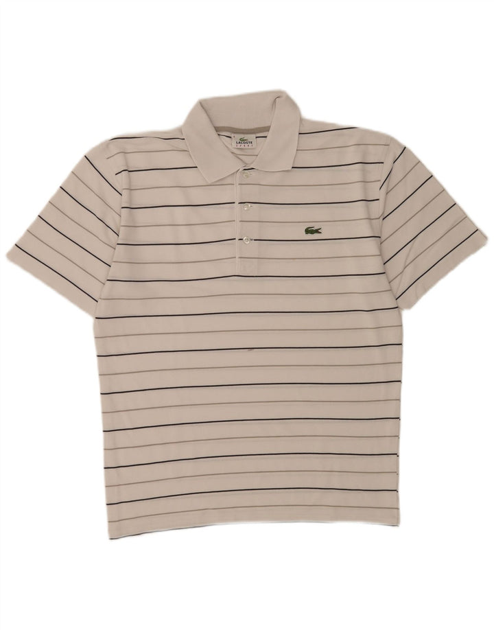 Lacoste Polo Homme Taille 4 Moyen Blanc Rayé