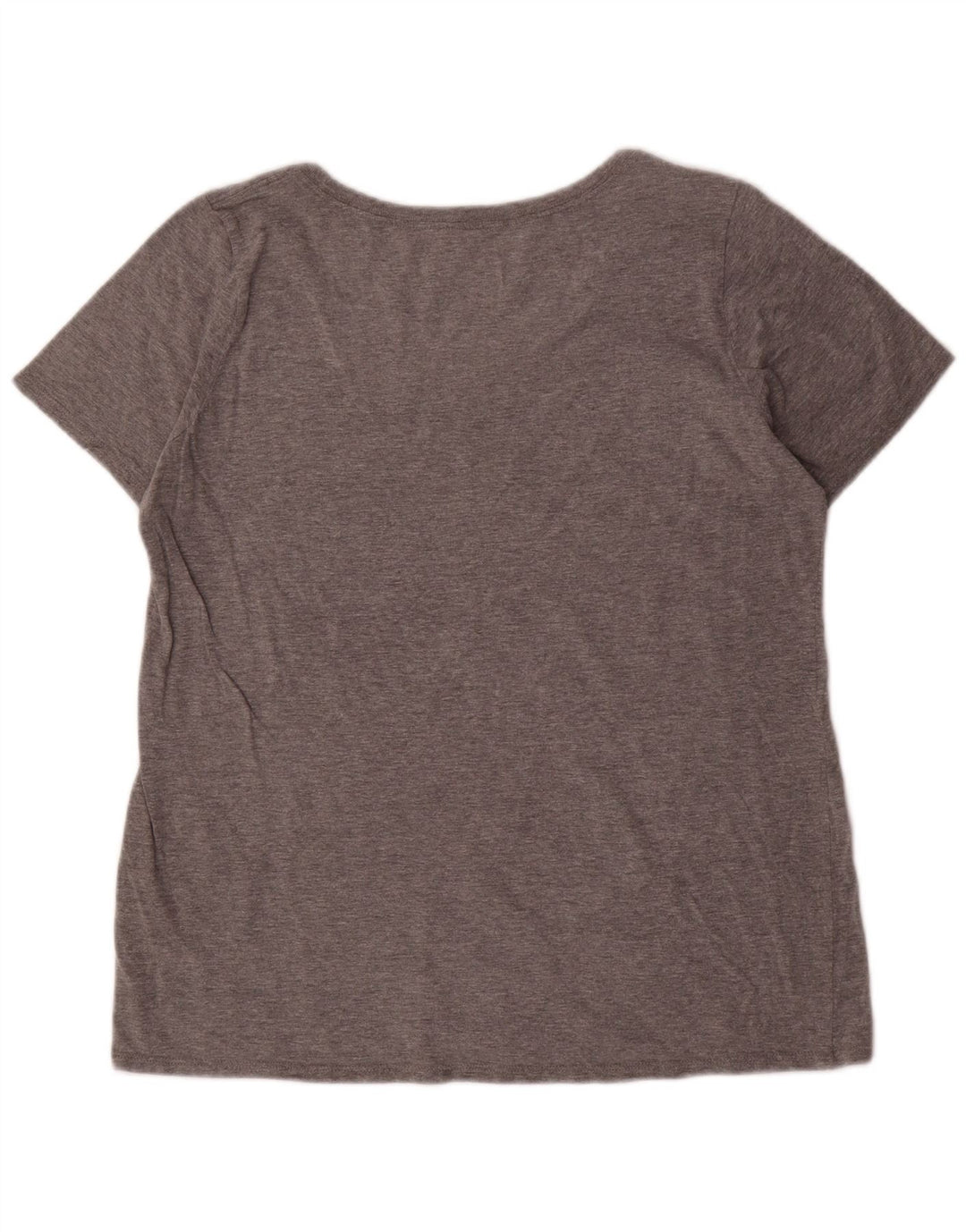 NIKE T-shirt graphique coupe athlétique pour femme UK 16 grand gris moucheté