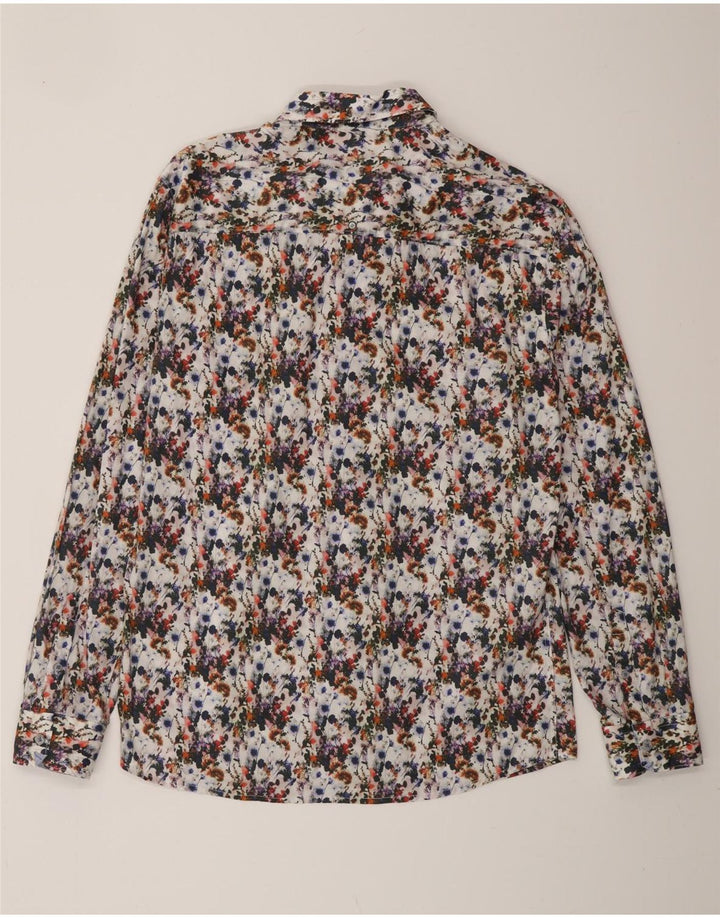 VINTAGE Chemise Homme Grand Floral Multicolore