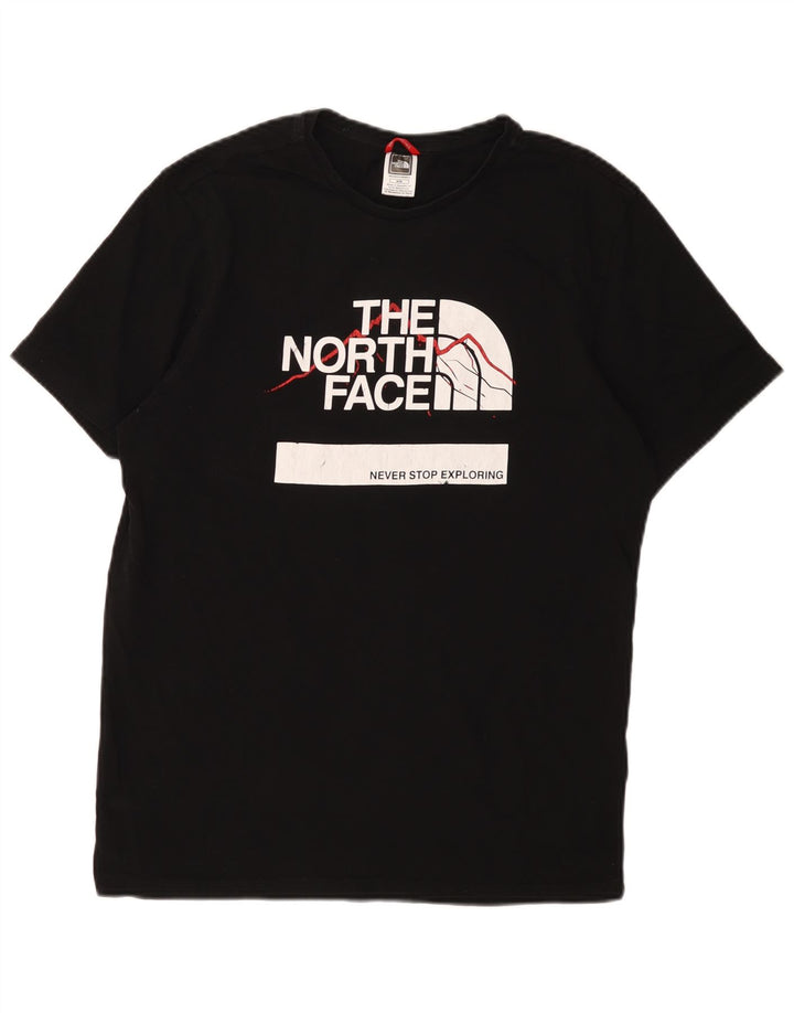 The North Face T-shirt graphique pour homme en coton noir moyen