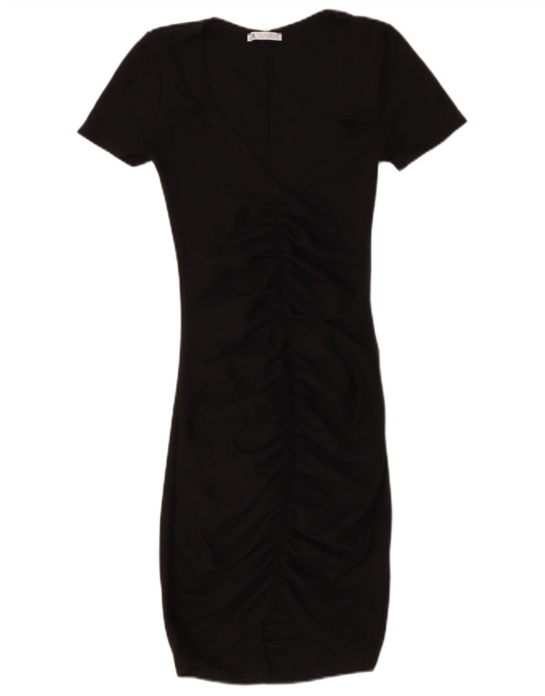 ZARA Robe moulante pour femme UK 8 Small Noir