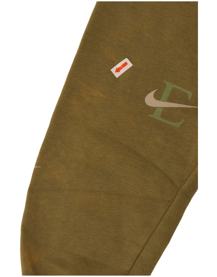 Nike Pull à capuche graphique en coton kaki moyen pour homme