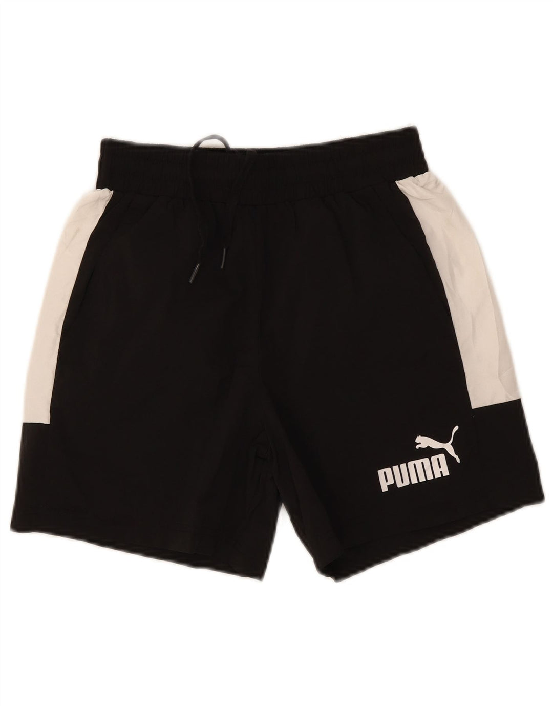 Puma Short de Sport Graphic Homme Petit Noir Polyester Colorblock