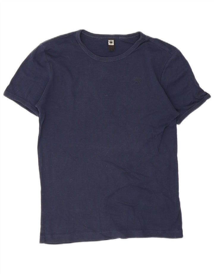 G-Star Homme T-Shirt Top Bleu Marine Moyen Coton