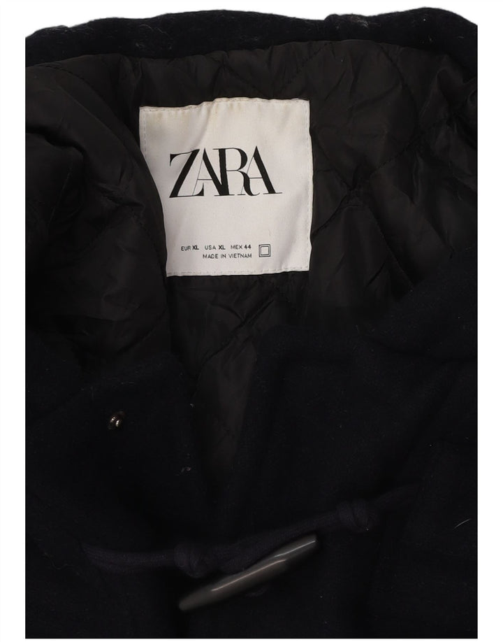 Zara Veste de sport à capuche pour homme UK 42 XL Bleu marine