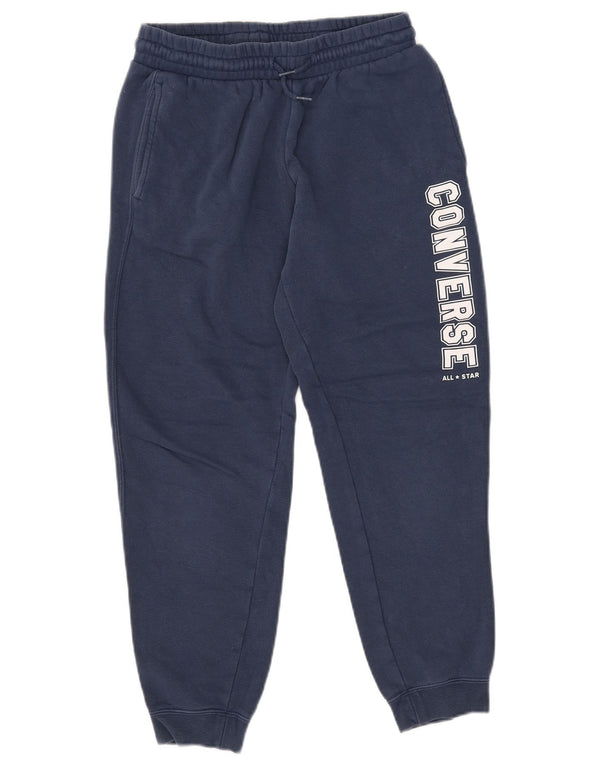 Converse Pantalon de Survêtement Graphique Joggers XS Bleu Coton Homme
