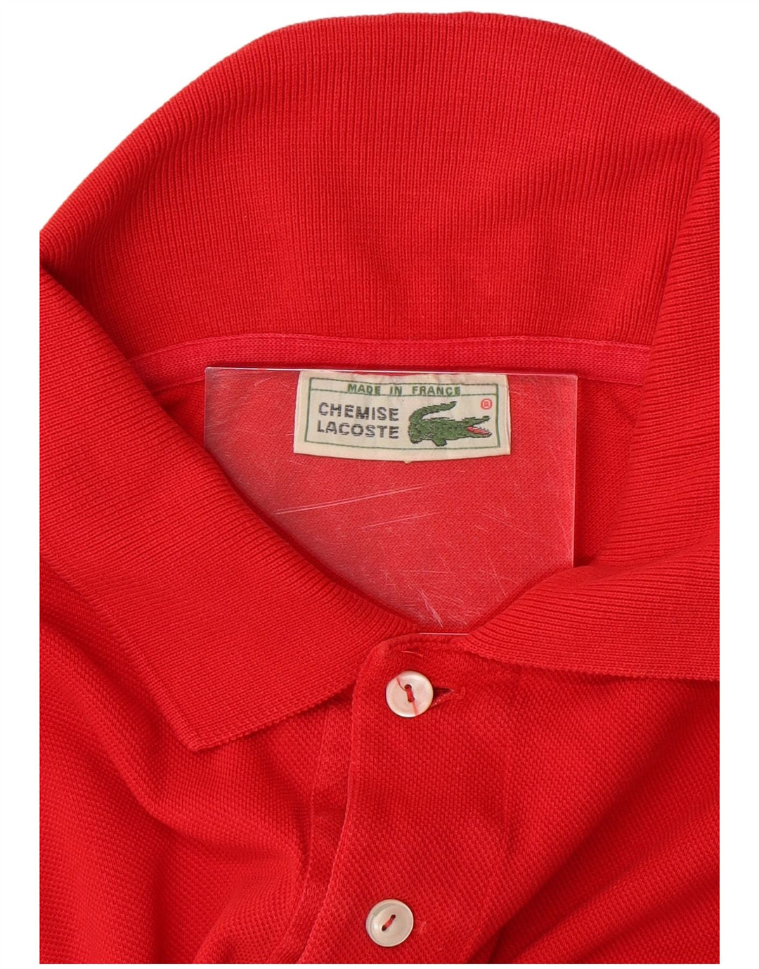 LACOSTE Polo Homme Taille 6 XL Rouge Coton
