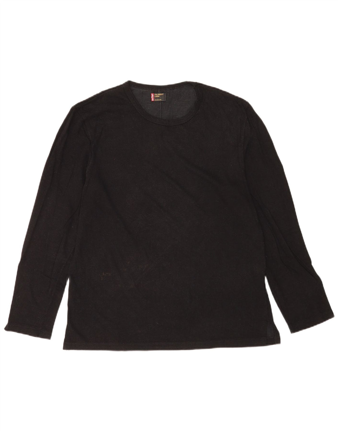 Levi's Haut à Manches Longues Homme Noir Coton Large