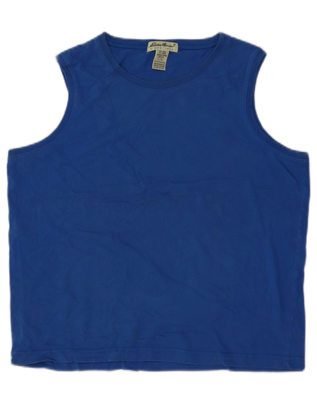 Eddie Bauer Débardeur pour femme UK 16 Grand Bleu Coton