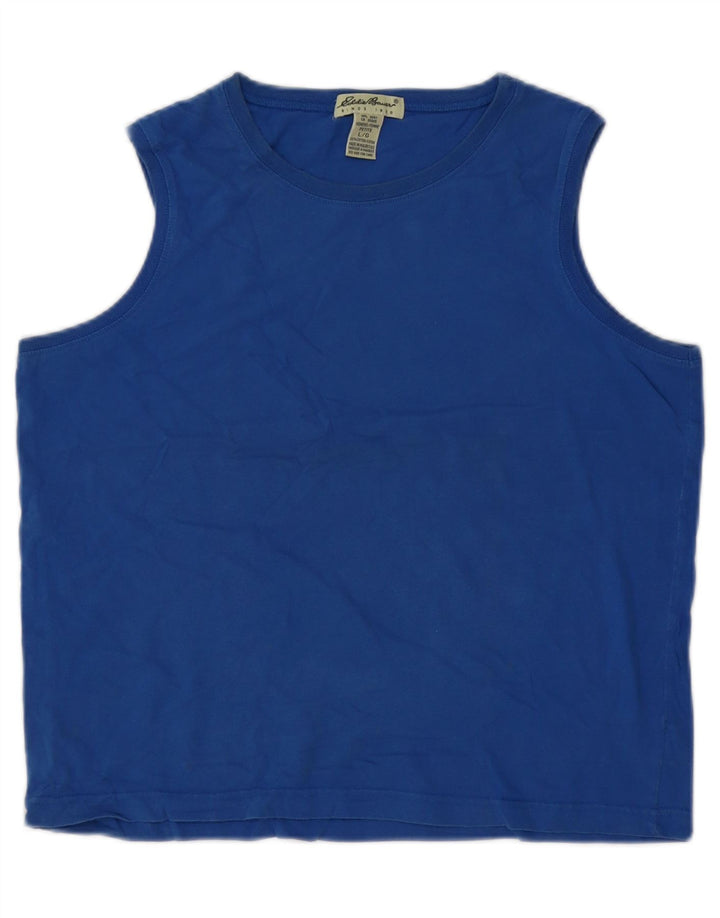 Eddie Bauer Débardeur pour femme UK 16 Grand Bleu Coton