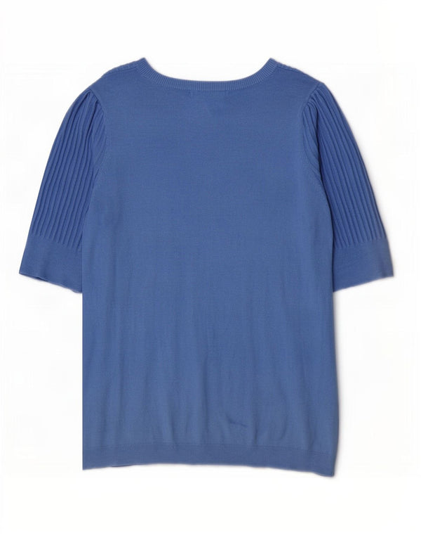 Marks & Spencer Pull col bateau pour femme UK 16 Large Bleu