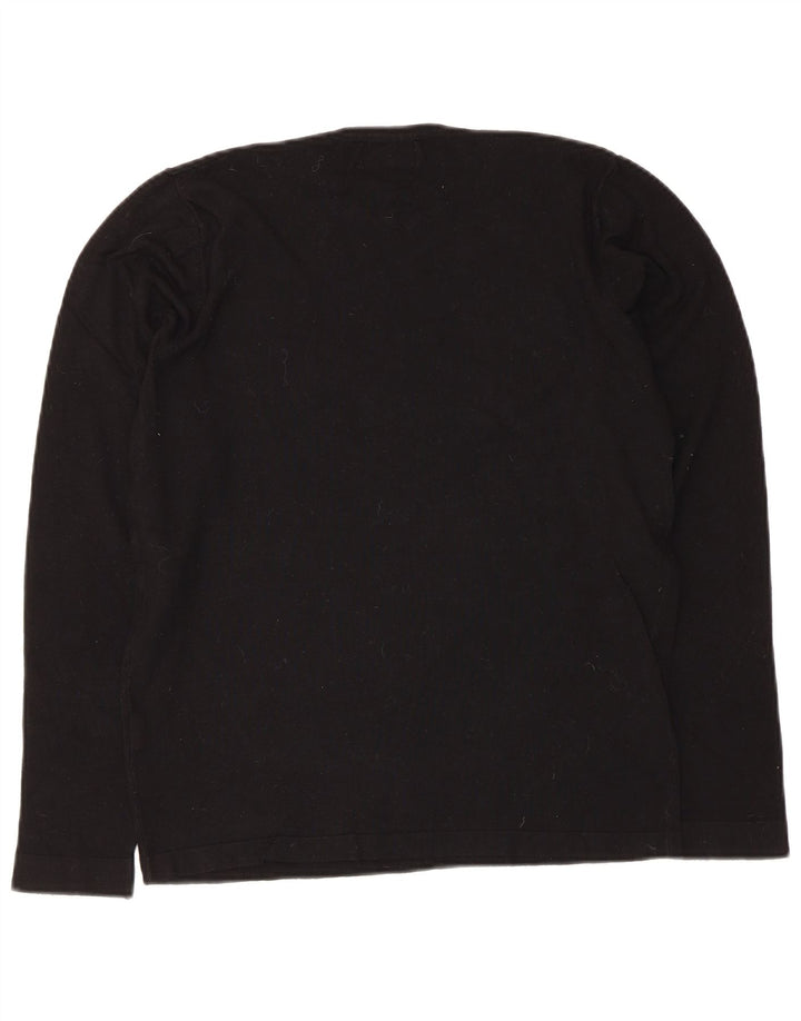 Zara Homme Top Manches Longues Petit Noir Viscose