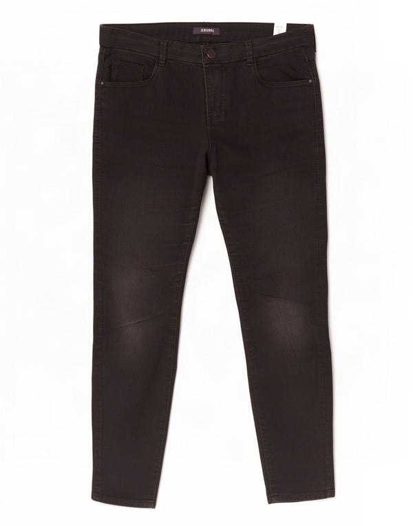 Marks & Spencer Jean Jegging court pour femme UK 14 Large W32 L27 Coton noir