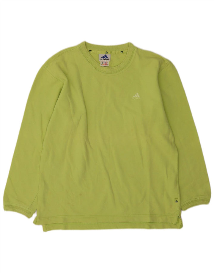 Adidas Sweat-shirt pour femme UK 12 en coton vert moyen