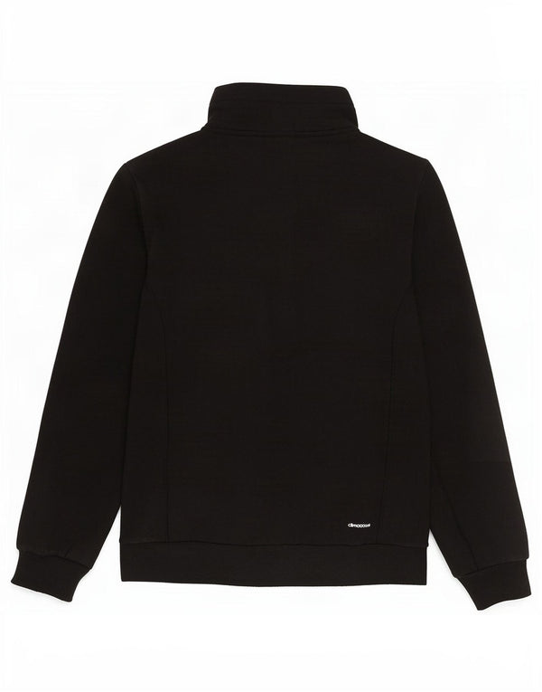 Adidas Climalite Survêtement Top Veste UK 8/10 Petit Noir Polyester