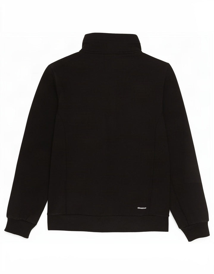 Adidas Climalite Survêtement Top Veste UK 8/10 Petit Noir Polyester