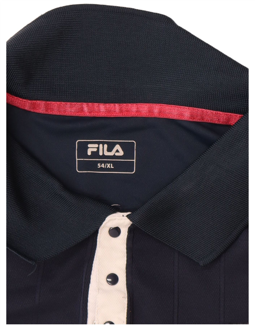 FILA Polo Homme IT 54 XL Bleu Marine Polyester