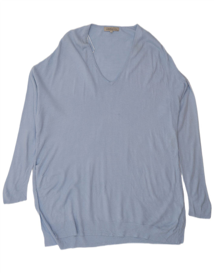 Marks & Spencer Robe pull surdimensionnée pour femme UK 16 Large Bleu Acrylique