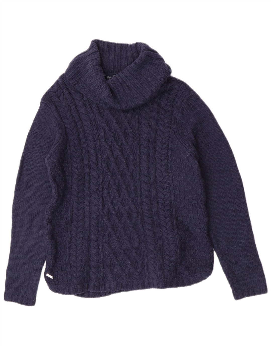 Joules Pull col roulé pour femme UK 12 Bleu marine moyen Acrylique