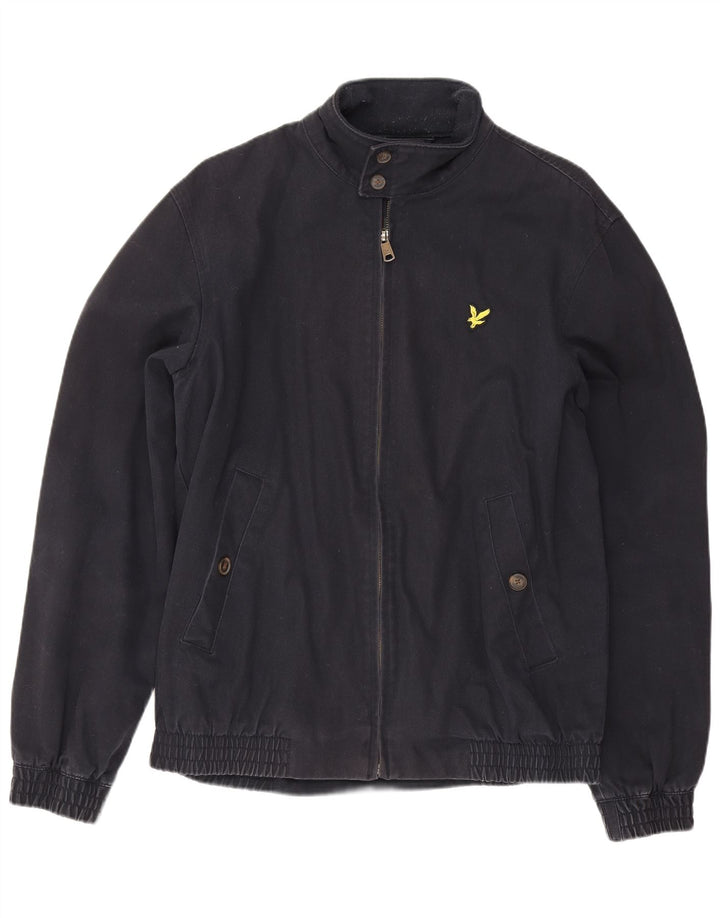 Lyle & Scott Veste Bomber Homme UK 38 Coton Bleu Marine Moyen