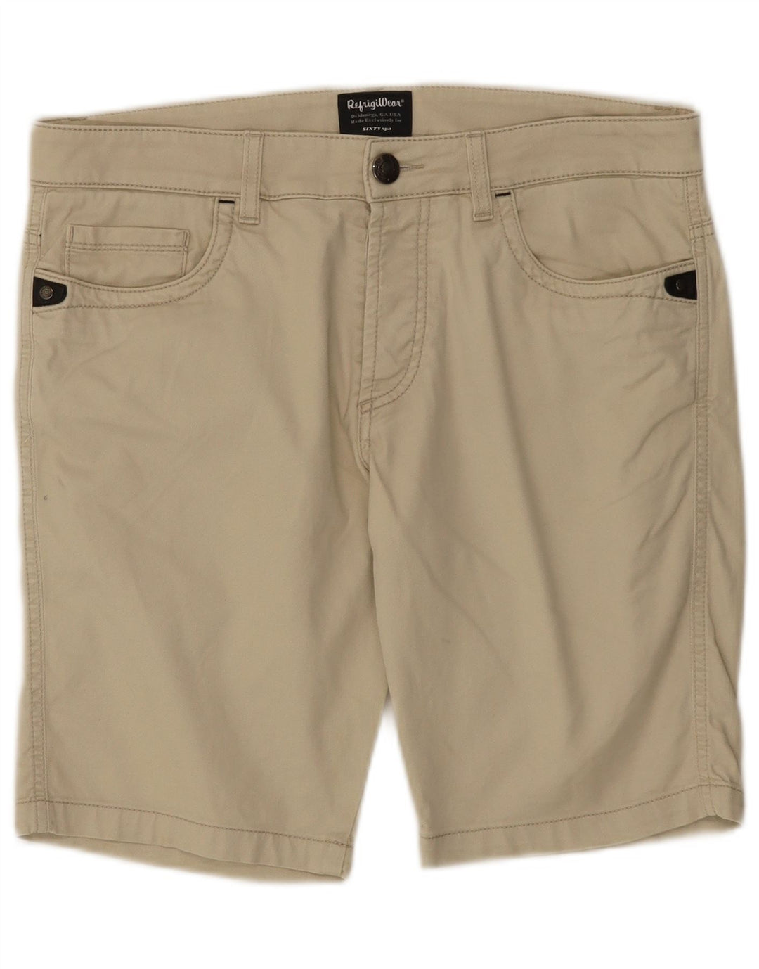 Refrigiwear Short décontracté pour homme W34 Large Blanc cassé