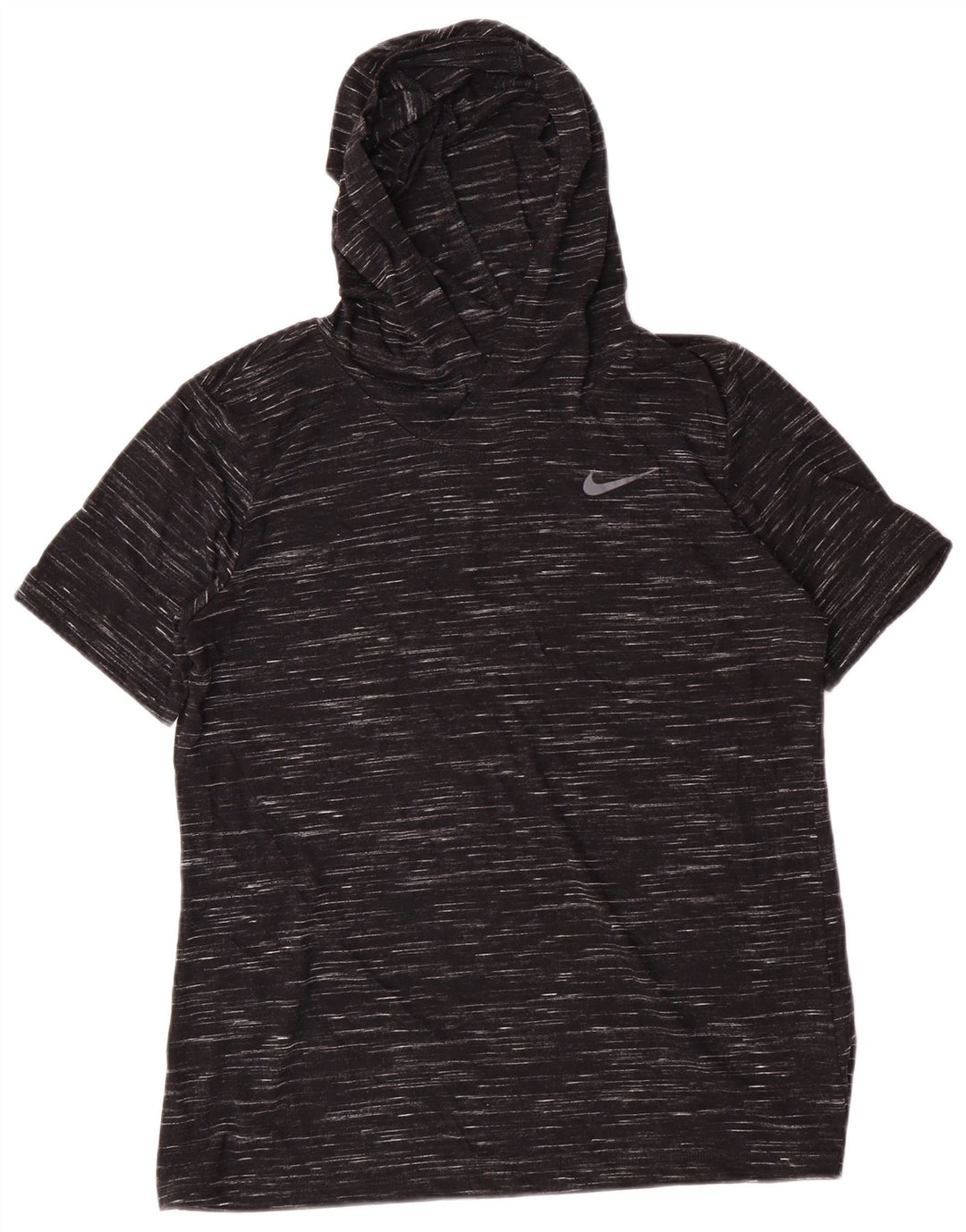 Nike T-shirt à capuche pour femme UK 44 Polyester moucheté noir moyen