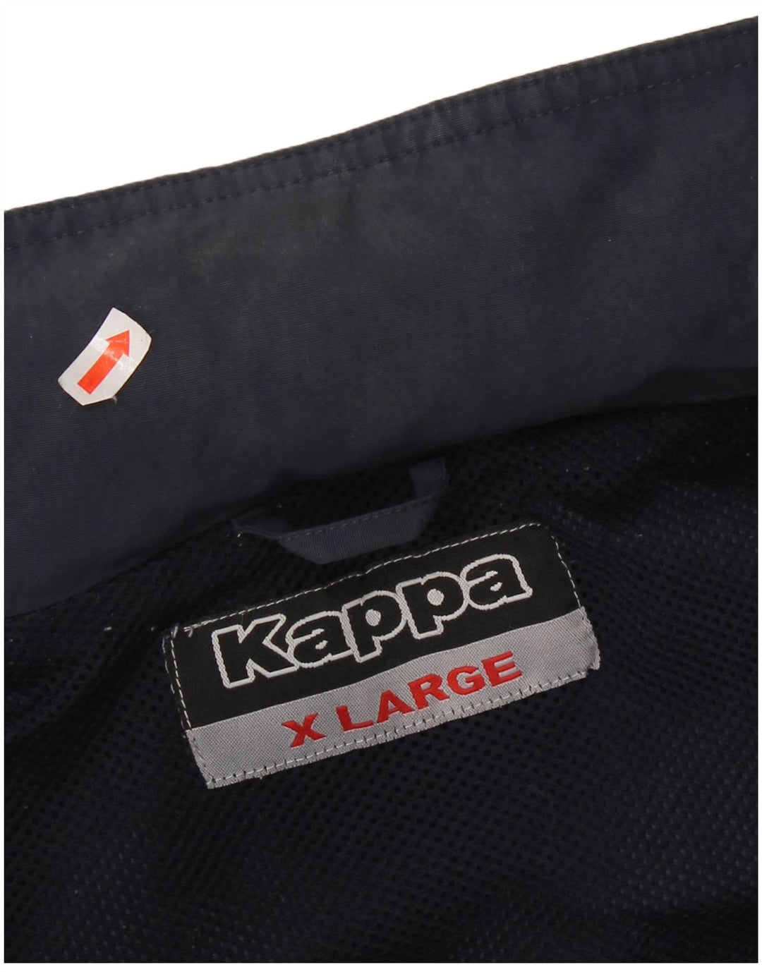 KAPPA Veste de pluie à capuche pour homme UK 42 XL Bleu marine Polyamide