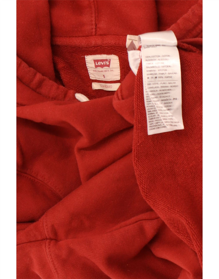 LEVI'S Pull à capuche coupe standard homme rouge petit coton