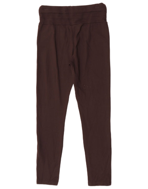 Zara Womens Leggings UK 16 Large  Brown Viscose