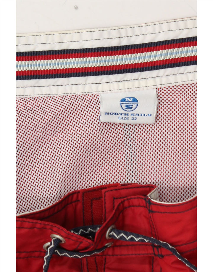 NORTH SAILS Short de Bain Graphique Homme Rouge Moyen Polyamide