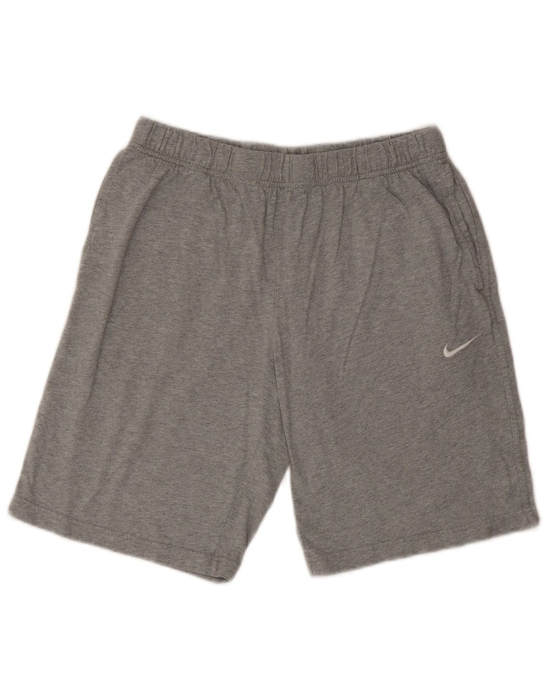 NIKE Short de sport pour hommes, grand, gris, coton