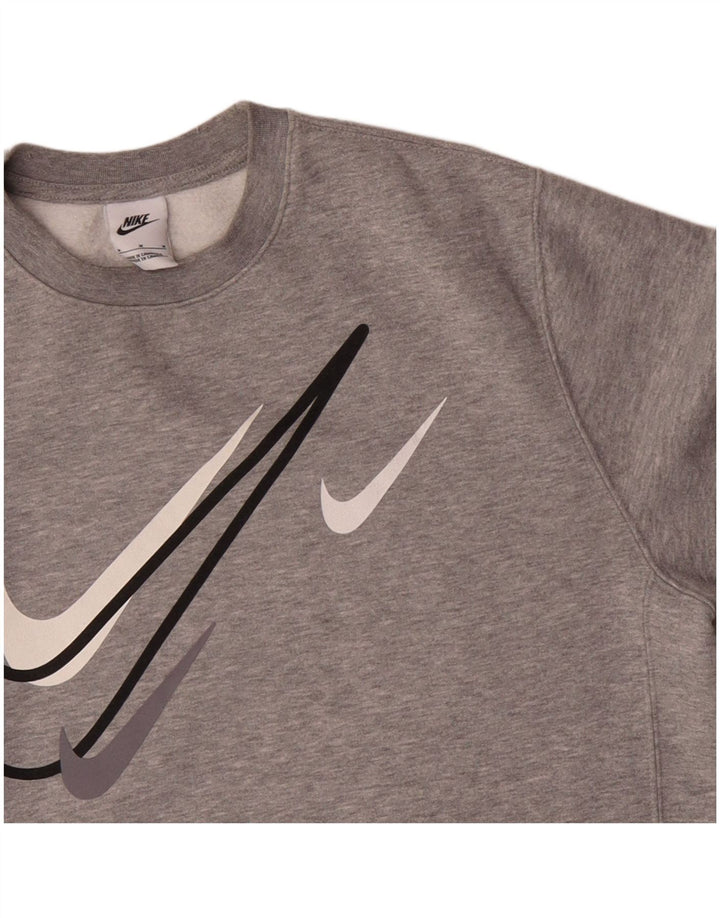 Nike Homme Sweat-Shirt Graphique Gris Moyen Coton