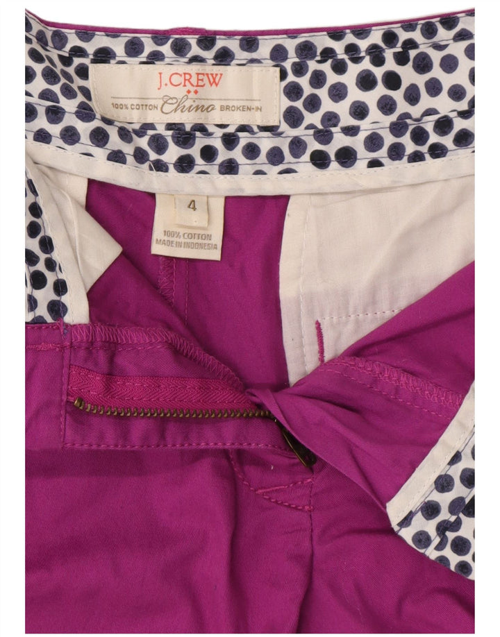 J. CREW Short Chino Femme US 4 Small W30 Coton Violet