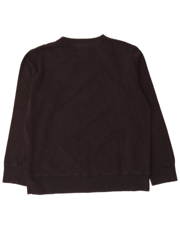 Converse Sweat-shirt graphique pour femme UK 16 Grand coton noir