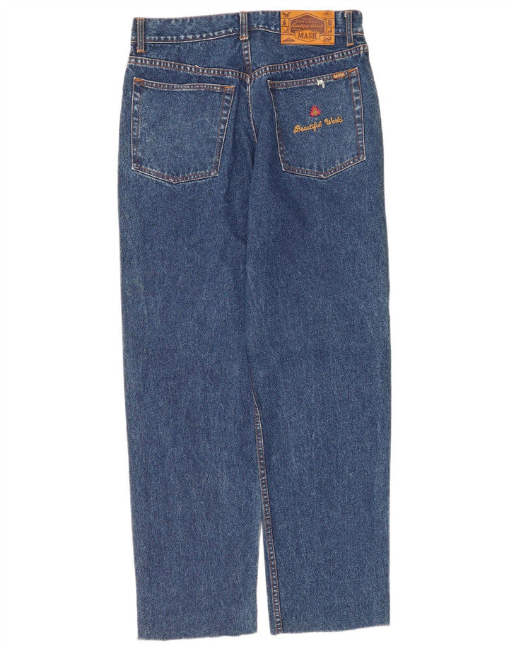 Mash Jean Droit Femme W34 L31 Bleu Coton