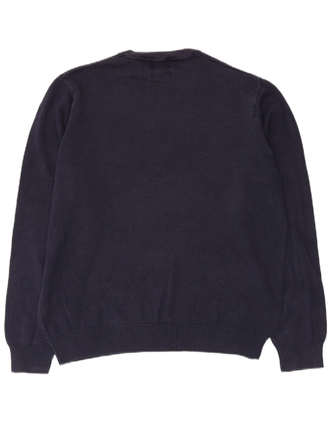 Marks & Spencer Pull col rond homme bleu marine moyen coton