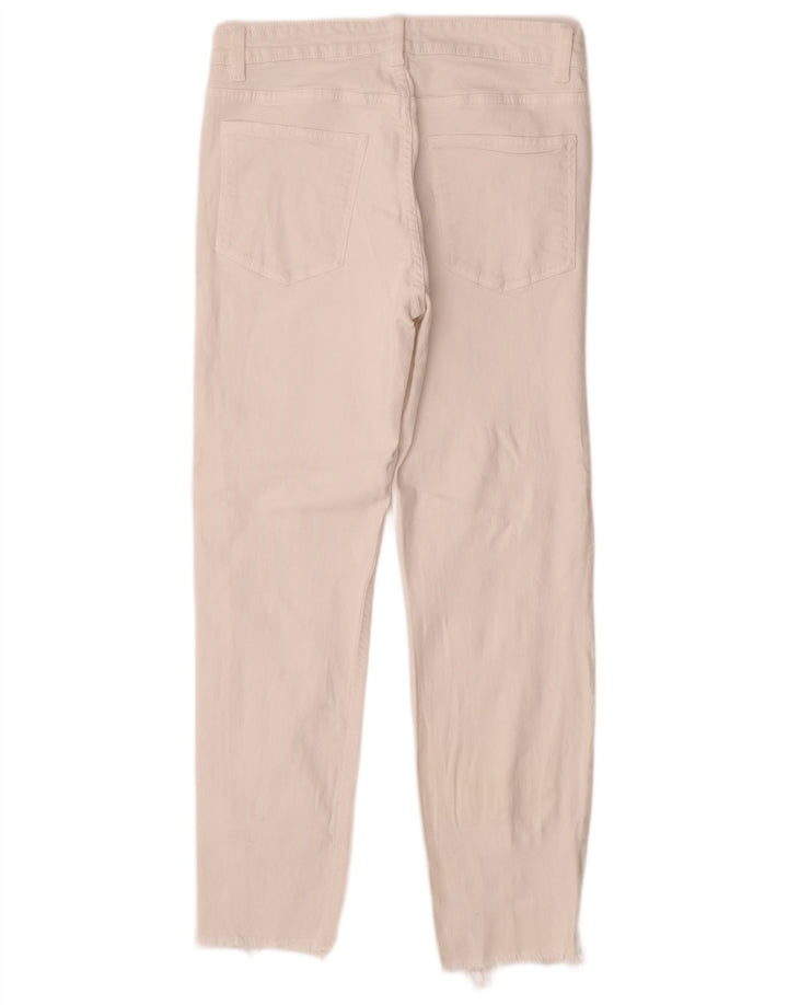 ZARA Jeans Slim Homme EU 42 Large W32 L28 Coton Blanc