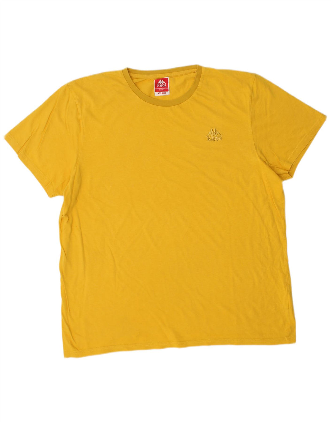 KAPPA T-Shirt Homme Top 2XL Jaune Coton