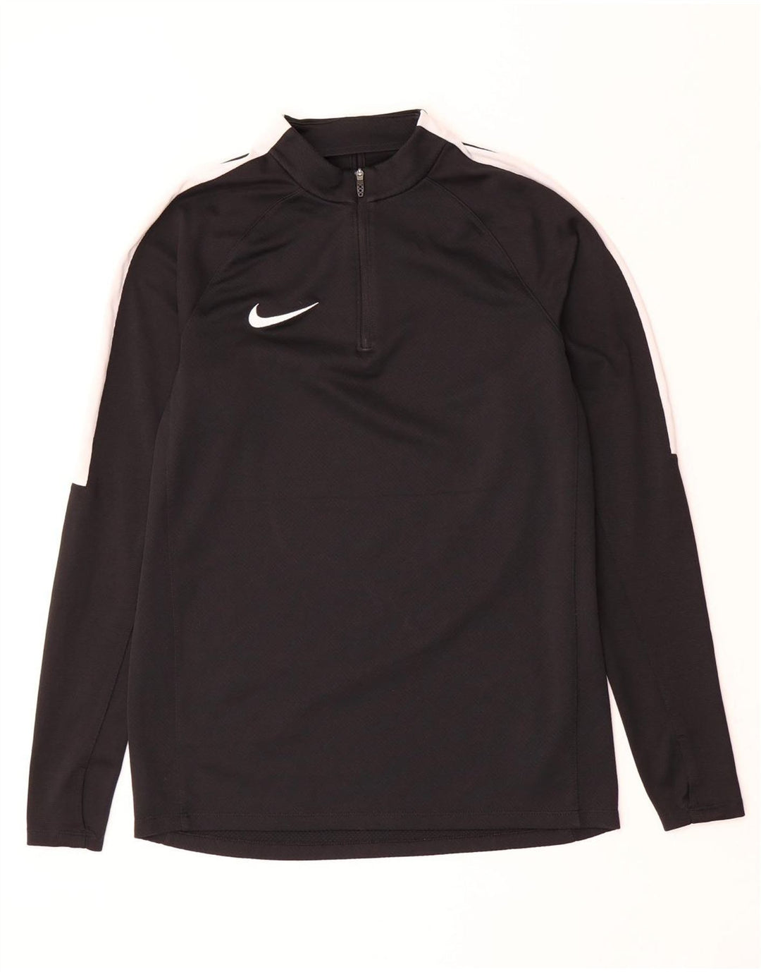 NIKE Haut de survêtement Dri Fit à col zippé pour homme Noir moyen Colourblock