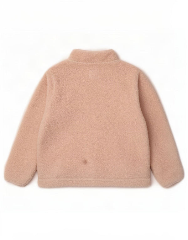 Crew Clothing Pull polaire à col zippé pour femme UK 14 Large Rose Polyester