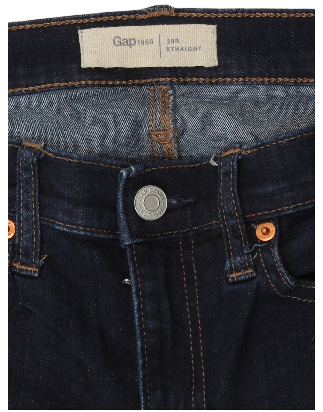 Gap Jean Droit Femme W29 L29 Bleu Marine