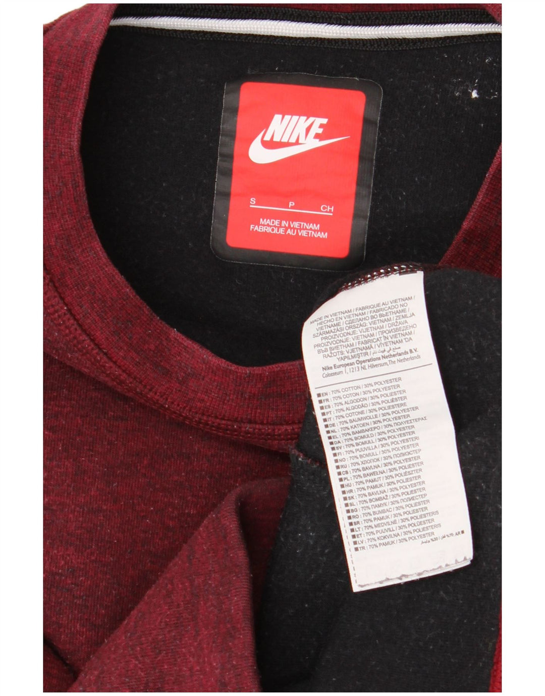 Nike Sweat-shirt surdimensionné pour femme UK 10 Petit coton marron