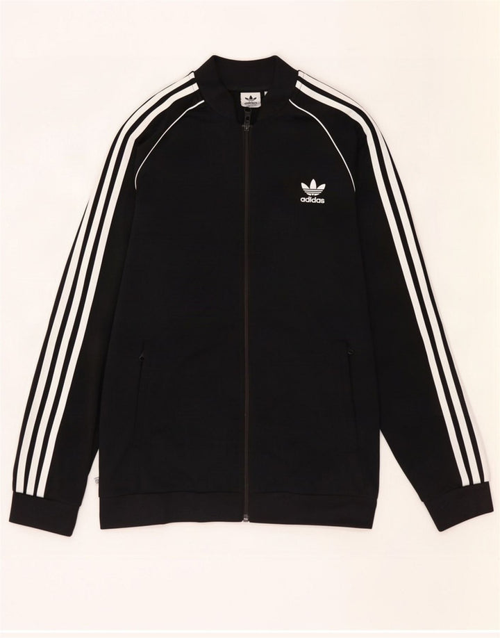 Veste de survêtement Adidas Garçon 15-16 ans Noir Polyester