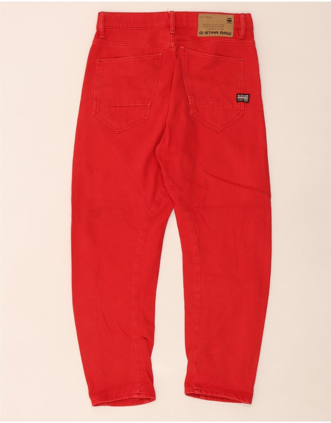 G-Star Jean court 3D Arc W25 L25 en coton rouge pour homme