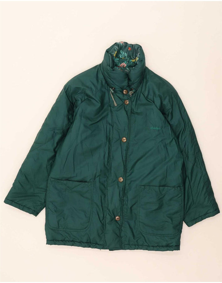 Stratos Veste de ski réversible pour femme EU 44 XL Vert Floral Polyester