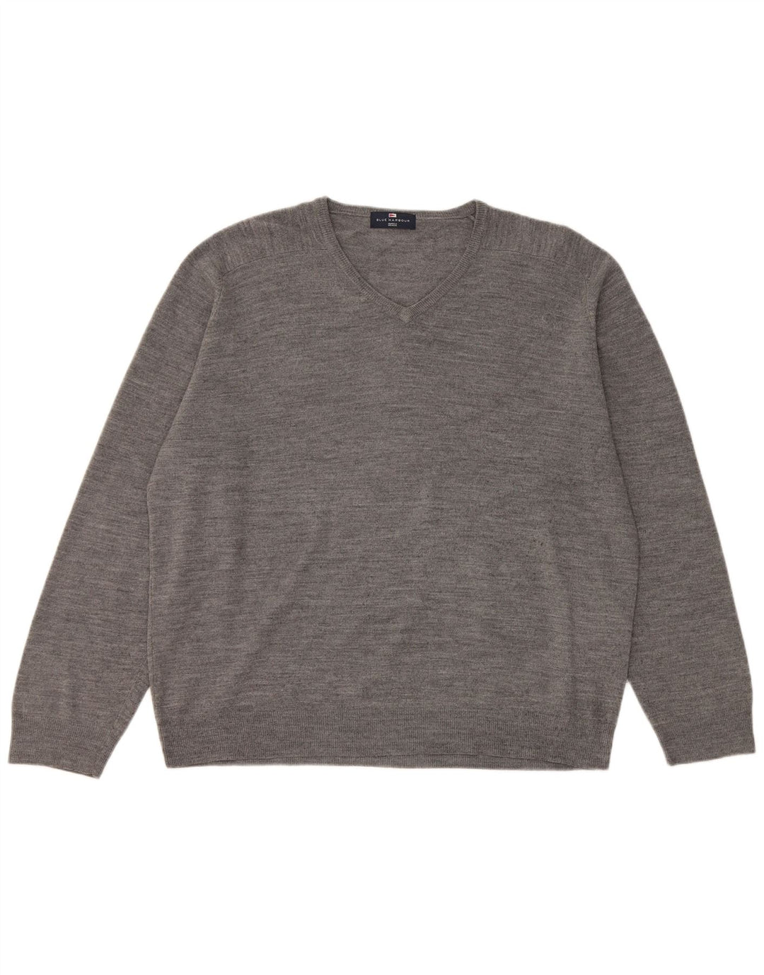 Marks & Spencer Pull Col V Homme XL Gris Acrylique